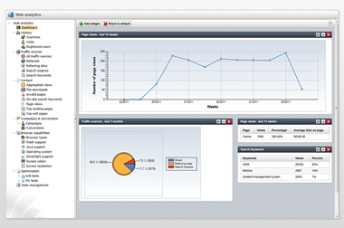 Get in-depth web analytics that are easy to understand, and create content based off your most-visit