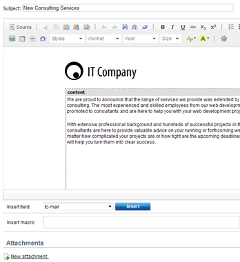 newsletters template based