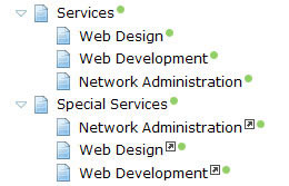 linked documents content tree