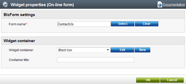 online forms insert via wysiwyg editor